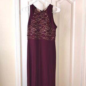 Burgundy dresses